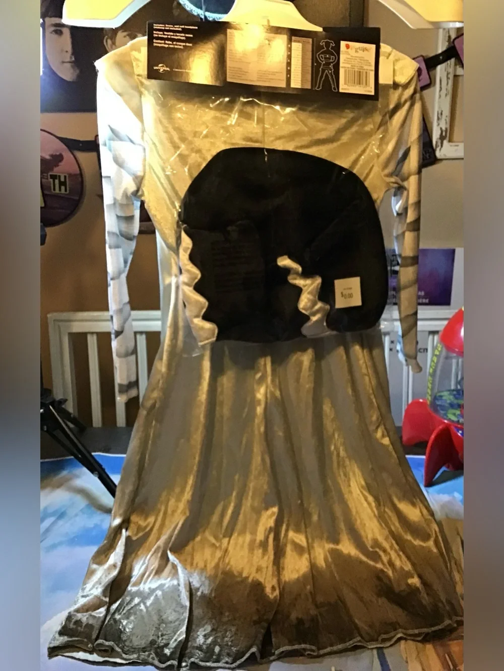Universal monsters bride of Frankenstein girls costume size 4-6x-New - Picture 4 of 4